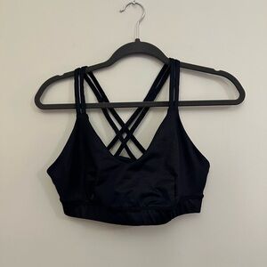 JoyLab Black Sparkle Crisscross Sports Bra